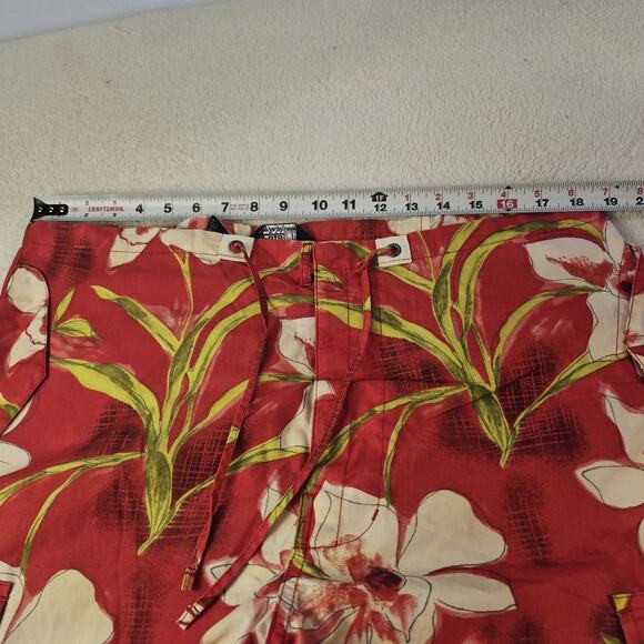 Polo Ralph Lauren Swim Trunks Large Board Shorts Red Hibiscus Hawaiian Floral - Picture 4 of 10